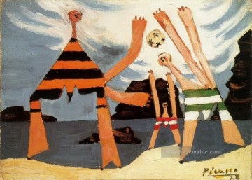 Badegäste au ballon 4 1928 Kubismus Pablo Picasso Ölgemälde